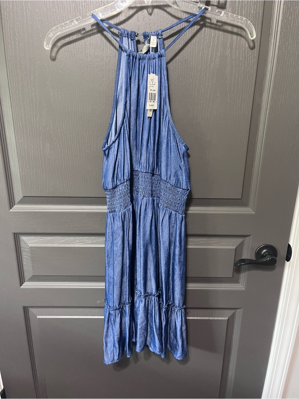 Kohl's Blue Strappy Halter Dress